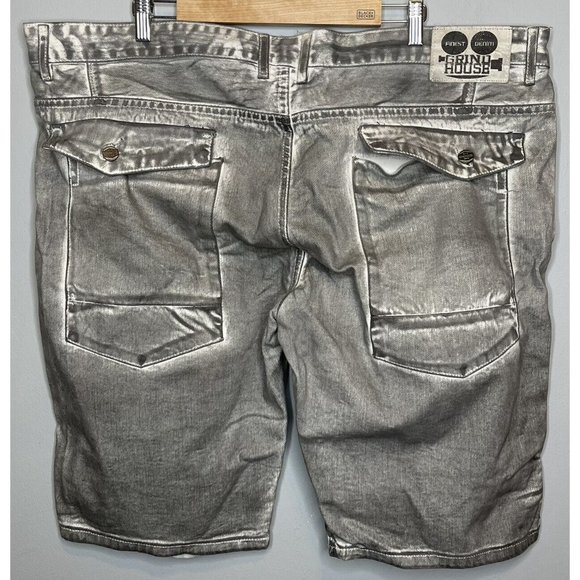 grindhouse shorts men 44 grey cargo gray - Picture 2 of 5